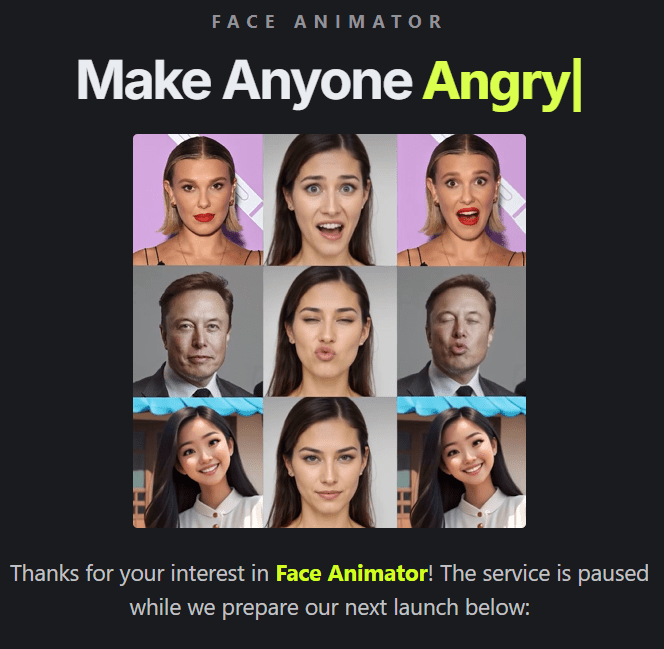 Face Animator：人工智能的即时反应和表达 AI让任何头像动起来-IT黑科技