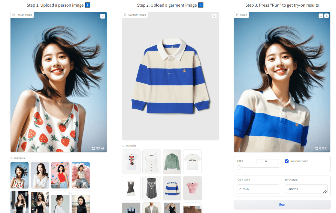 Kolors Virtual Try-On in the Wild：在线虚拟试衣间 一键换衣-IT黑科技