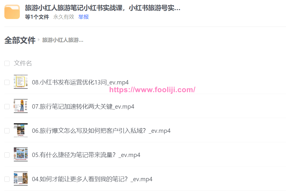 图片[1]-网盘资源：旅游小红人旅游笔记小红书实战课，小红书旅游号实操攻略分享-IT黑科技