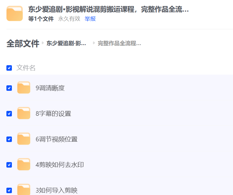 东少爱追剧·影视解说混剪搬运课程