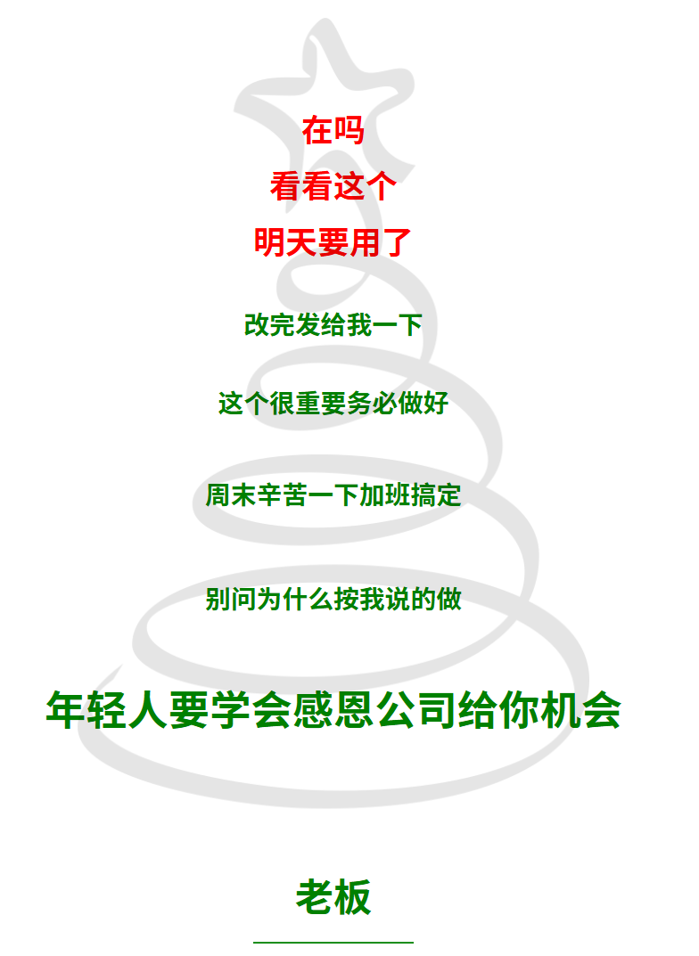 吐槽圣诞树 职场人吐槽AI小工具：tree gnimoay