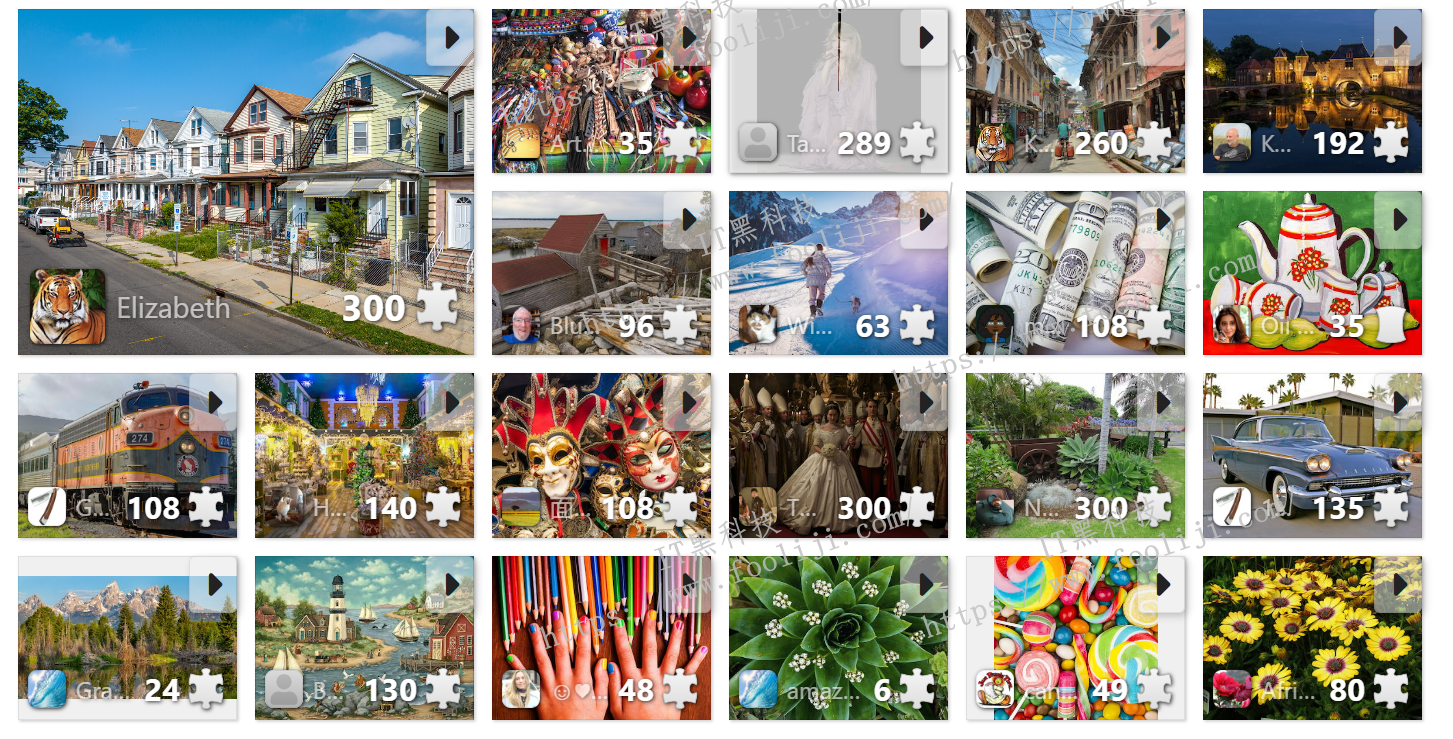 免费在线成人拼图高清益智游戏：Free Online Jigsaw Puzzles