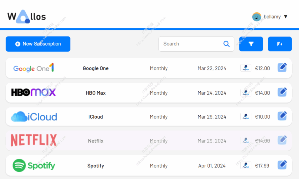 Wallos_开源的个人订阅跟踪器，提供了订阅管理、分类管理、多货币支持、数据隐私、自定义等功能