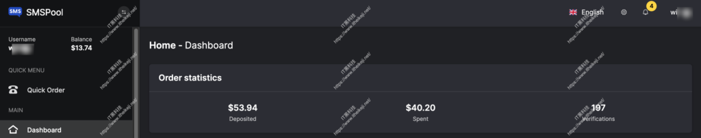 smspool - 在线接码网站推荐 支持google voice注册