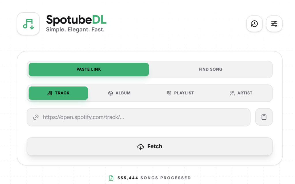 SpotubeDL：免费的在线Spotify歌曲下载工具